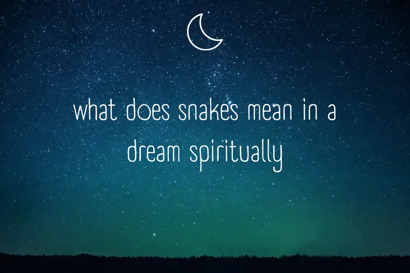 “What Does Snakes Mean in a Dream Spiritually? Unlocking the Symbolic Messages of Serpents”