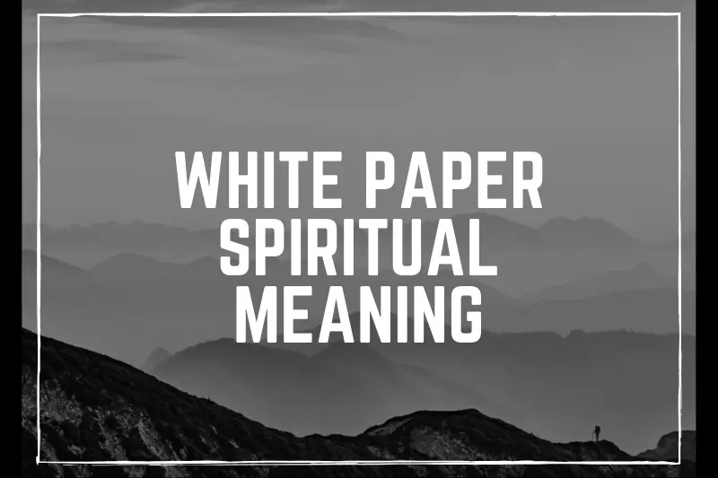 “Demystifying the Spiritual Meaning: Unveiling the White Paper’s Profound Insights”